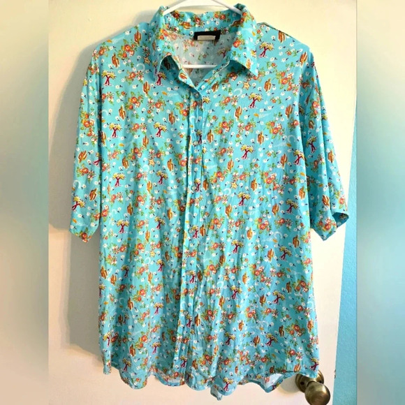 Roper Teal Western Button Up Size 2X - Picture 1 of 5